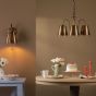 Hadano Wall Light Antique Bronze with Antique Bronze Metal Shade