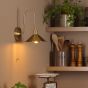 Hadano Wall Light Natural Brass and Aged Brass