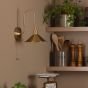Hadano Wall Light Natural Brass and Aged Brass
