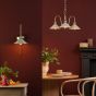 Hadano Wall Light Natural Brass and Matt Taupe