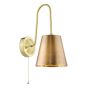Hadano Wall Light Natural Brass with Antique Bronze Metal Shades