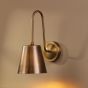 Hadano Wall Light Antique Bronze with Antique Bronze Metal Shade
