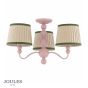 Joules Harewood 3 Light Semi-Flush Matt Pink With Shade