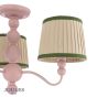 Joules Harewood 3 Light Semi-Flush Matt Pink With Shade
