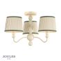 Joules Harewood 3 Light Semi-Flush Matt Cream With Shade