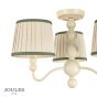 Joules Harewood 3 Light Semi-Flush Matt Cream With Shade