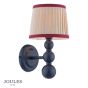 Joules Harewood Wall Light Matt Blue With Shade