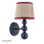 Joules Harewood Wall Light Matt Blue With Shade