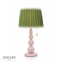 Joules Harewood Table Lamp Matt Pink and Matt Antique Brass With Shade