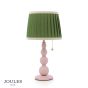 Joules Harewood Table Lamp Matt Pink and Matt Antique Brass With Shade