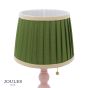 Joules Harewood Table Lamp Matt Pink and Matt Antique Brass With Shade