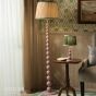 Joules Harewood Table Lamp Matt Pink and Matt Antique Brass With Shade