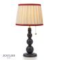 Joules Harewood Table Lamp Matt Blue and Matt Antique Brass With Shade