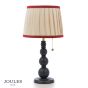Joules Harewood Table Lamp Matt Blue and Matt Antique Brass With Shade