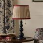 Joules Harewood Table Lamp Matt Blue and Matt Antique Brass With Shade