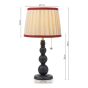 Joules Harewood Table Lamp Matt Blue and Matt Antique Brass With Shade