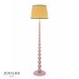 Joules Harewood Floor Lamp Matt Pink and Matt Antique Brass With Shade