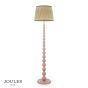 Joules Harewood Floor Lamp Matt Pink and Matt Antique Brass With Shade
