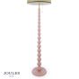 Joules Harewood Floor Lamp Matt Pink and Matt Antique Brass With Shade