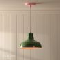 Joules Hatfield Pendant Green and Gloss Pink