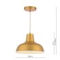 Joules Hatfield Pendant Matt Antique Brass
