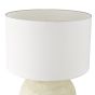 Havana Ceramic Table Lamp Natural Finish With Shade