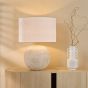 Havana Ceramic Table Lamp Natural Finish With Shade