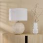 Havana Ceramic Table Lamp Natural Finish With Shade