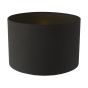 Hebron Black Linen Drum Shade 32cm