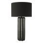 Hebron Table Lamp Black Ceramic With Shade