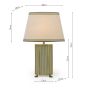Joules Helmingham Table Lamp Matt Antique Brass With Shade