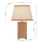 Joules Helmingham Table Lamp Matt Antique Brass With Shade
