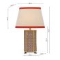 Joules Helmingham Table Lamp Matt Antique Brass With Shade