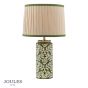 Joules Highclere Table Lamp Green Ceramic and Antique Brass With Shade
