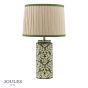 Joules Highclere Table Lamp Green Ceramic and Antique Brass With Shade
