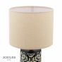 Joules Highclere Twin Pack Table Lamp Blue Ceramic With Shade
