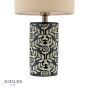 Joules Highclere Twin Pack Table Lamp Blue Ceramic With Shade