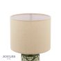 Joules Highclere Twin Pack Table Lamp Green Ceramic With Shade