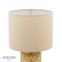 Joules Highclere Twin Pack Table Lamp Yellow Ceramic With Shade