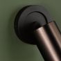 Hiro Single Spotlight Satin Bronze and Matt Black