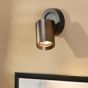 Hiro Single Spotlight Satin Bronze and Matt Black