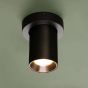 Hiro Single Spotlight Satin Bronze and Matt Black