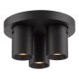 Hiro 3 Light Plate Spotlight Matt Black