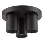 Hiro 3 Light Plate Spotlight Matt Black
