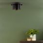 Hiro 3 Light Plate Spotlight Matt Black