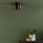 Hiro 3 Light Plate Spotlight Satin Bronze and Matt Black