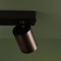 Hiro 2 Light Bar Spotlight Satin Bronze and Matt Black
