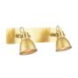 Idaho 2 Light Wall Spotlight Natural Brass