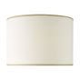 Idella White Linen Drum Shade 36cm