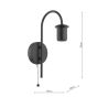 Idra Wall Light Satin Black Bracket Only
